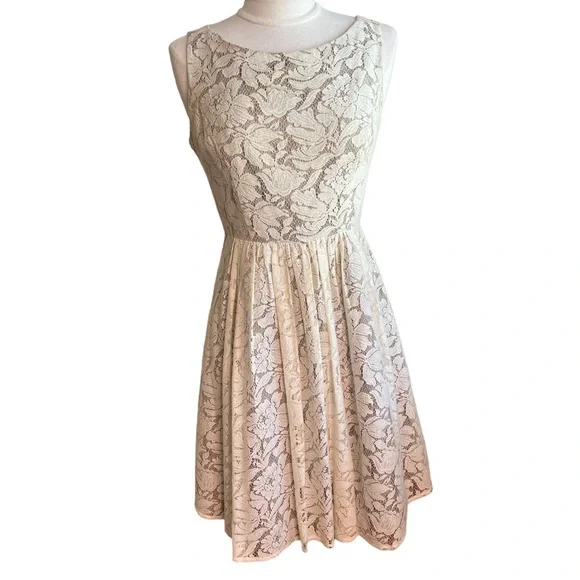 Jessica Howard | Dresses | Jessica Howard Lace Overlay Skater Styke Dress Sleeveless Size 4 Creamnude | Poshmark Jessica Howard | Dresses | Jessica Howard Lace Overlay Skater Styke Dress Sleeveless Size 4 Creamnude | Poshmark